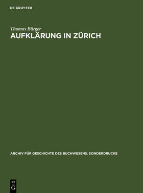 Bürger |  Aufklärung in Zürich | eBook | Sack Fachmedien