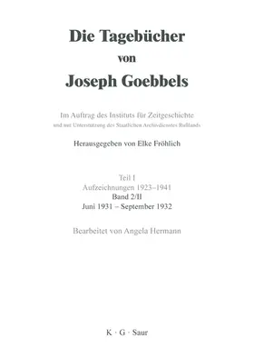 Hermann |  Juni 1931 - September 1932 | eBook | Sack Fachmedien