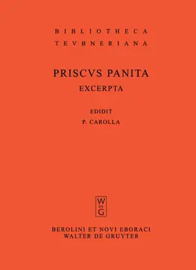 Priscus Panita / Carolla |  Excerpta et fragmenta | eBook | Sack Fachmedien