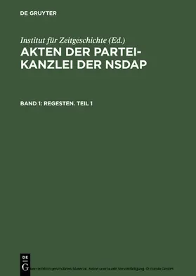  Regesten. Teil 1 | eBook | Sack Fachmedien