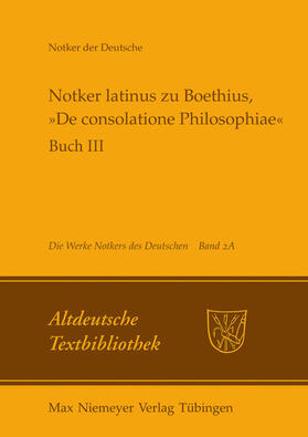 Tax |  Notker latinus zu Boethius, »De consolatione Philosophiae« | eBook | Sack Fachmedien