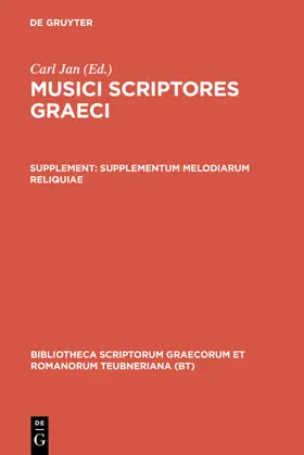 Jan |  Supplementum melodiarum reliquiae | eBook | Sack Fachmedien