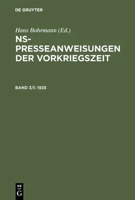 Toepser-Ziegert / Bohrmann |  1935 | eBook | Sack Fachmedien