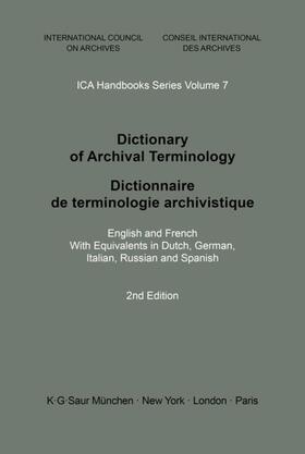 Walne |  Dictionary of Archival Terminology | eBook | Sack Fachmedien