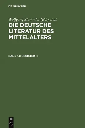 Stammler / Wachinger / Ruh |  Register III | eBook | Sack Fachmedien