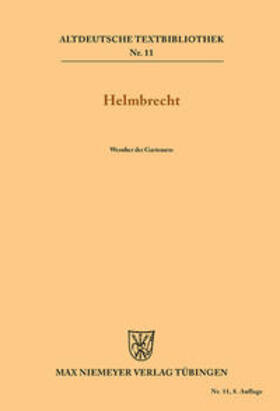 Wernher der Gartenære / Ruh / Panzer |  Helmbrecht | Buch |  Sack Fachmedien