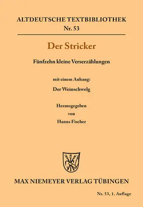 Stricker / Fischer |  Fünfzehn kleine Verserzählungen | Buch |  Sack Fachmedien