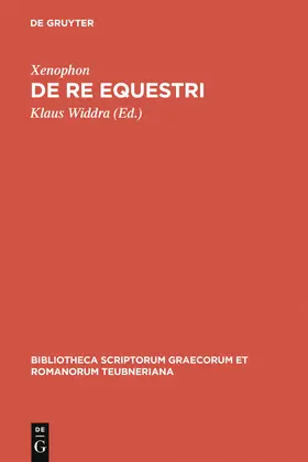 Xenophon / Widdra |  De re equestri | Buch |  Sack Fachmedien