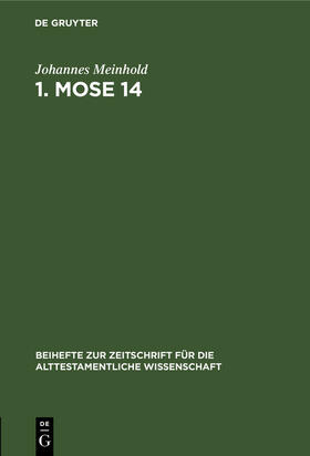Meinhold |  1. Mose 14 | Buch |  Sack Fachmedien