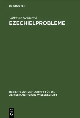 Herntrich |  Ezechielprobleme | Buch |  Sack Fachmedien