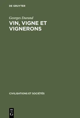 Durand |  Vin, vigne et vignerons | Buch |  Sack Fachmedien