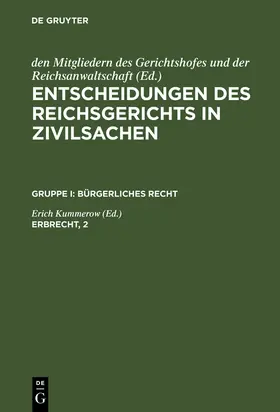 Kummerow |  Erbrecht, 2 | Buch |  Sack Fachmedien