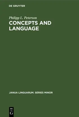 Peterson |  Concepts and language | Buch |  Sack Fachmedien