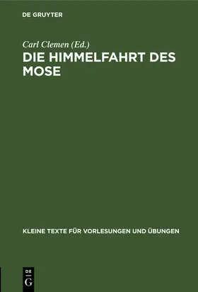 Clemen |  Die Himmelfahrt des Mose | Buch |  Sack Fachmedien