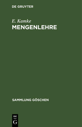 Kamke |  Mengenlehre | Buch |  Sack Fachmedien