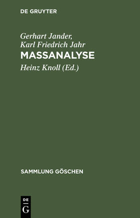 Jander / Jahr / Knoll |  Massanalyse | Buch |  Sack Fachmedien