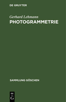 Lehmann |  Photogrammetrie | Buch |  Sack Fachmedien