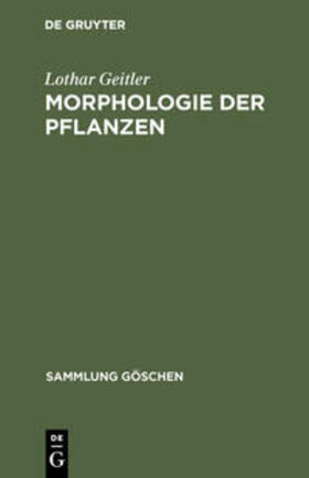 Geitler |  Morphologie der Pflanzen | Buch |  Sack Fachmedien