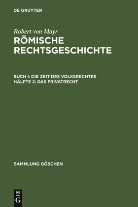 Mayr |  Das Privatrecht | Buch |  Sack Fachmedien