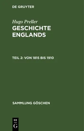 Preller |  Von 1815 bis 1910 | Buch |  Sack Fachmedien