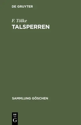 Tölke |  Talsperren | Buch |  Sack Fachmedien