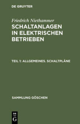 Niethammer |  Allgemeines. Schaltpläne | Buch |  Sack Fachmedien