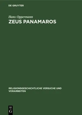 Oppermann |  Zeus Panamaros | Buch |  Sack Fachmedien