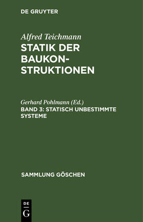 Pohlmann |  Statisch unbestimmte Systeme | Buch |  Sack Fachmedien