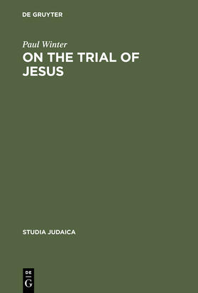 Winter |  On the Trial of Jesus | Buch |  Sack Fachmedien