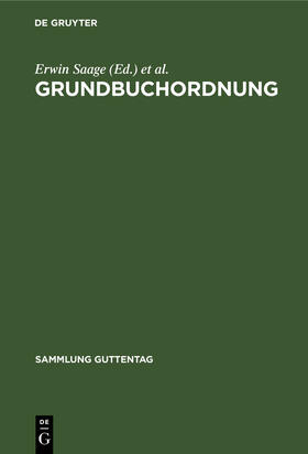 Hesse / Saage |  Grundbuchordnung | Buch |  Sack Fachmedien