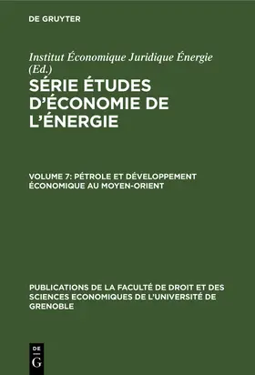  Pétrole et développement économique au Moyen-Orient | Buch |  Sack Fachmedien