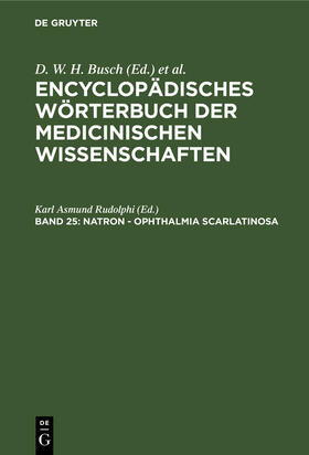 Rudolphi |  Natron - Ophthalmia scarlatinosa | Buch |  Sack Fachmedien