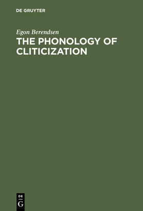 Berendsen |  The Phonology of Cliticization | Buch |  Sack Fachmedien