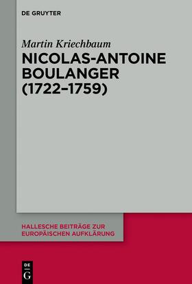 Kriechbaum |  Nicolas-Antoine Boullanger (1722–1759) | eBook | Sack Fachmedien