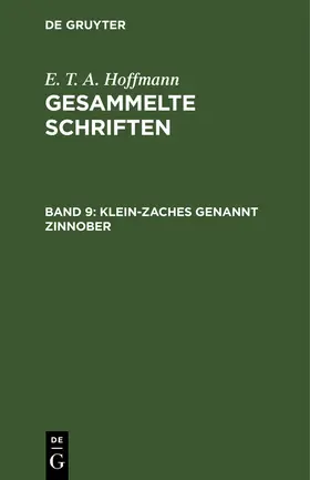 Hoffmann |  Klein-Zaches genannt Zinnober | Buch |  Sack Fachmedien