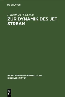 Höflich / Raethjen |  Zur Dynamik des jet stream | Buch |  Sack Fachmedien