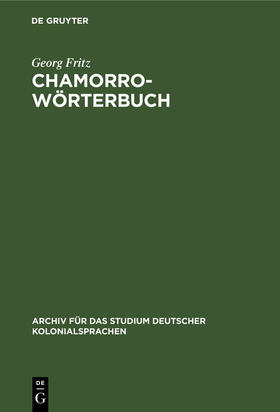 Fritz |  Chamorro-Wörterbuch | Buch |  Sack Fachmedien