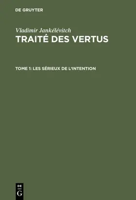 Jankélévitch |  Les sérieux de l'intention | Buch |  Sack Fachmedien