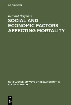 Benjamin |  Social and economic factors affecting mortality | Buch |  Sack Fachmedien