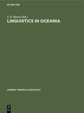 Bowen |  Linguistics in Oceania | Buch |  Sack Fachmedien