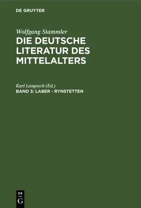 Langosch / Stammler |  Laber - Rynstetten | Buch |  Sack Fachmedien