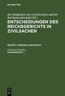 Graf |  Sachenrecht, 1 | Buch |  Sack Fachmedien