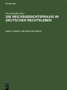 Schreiber |  Handels- und Wirtschaftsrecht | Buch |  Sack Fachmedien