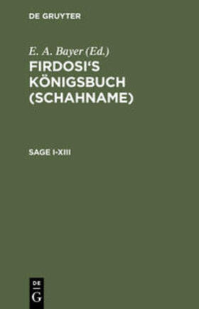 Firdosi / Bayer |  Sage I¿XIII | Buch |  Sack Fachmedien