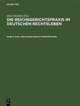 Schreiber |  Zivil- und Handelsrecht (Fortsetzung) | Buch |  Sack Fachmedien