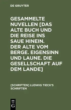 Tieck |  Novellen | Buch |  Sack Fachmedien