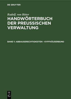 Bitter / Drews / Hoffmann |  Abbaugerechtigkeiten - Kyffhäuserbund | Buch |  Sack Fachmedien