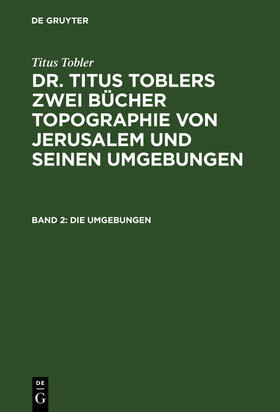 Tobler |  Die Umgebungen | Buch |  Sack Fachmedien