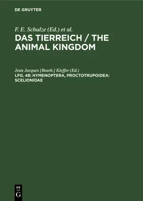 Kieffer |  Hymenoptera, Proctotrupoidea: Scelionidae | Buch |  Sack Fachmedien