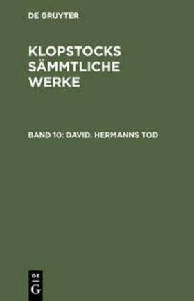 Degruyter |  David. Hermanns Tod | Buch |  Sack Fachmedien